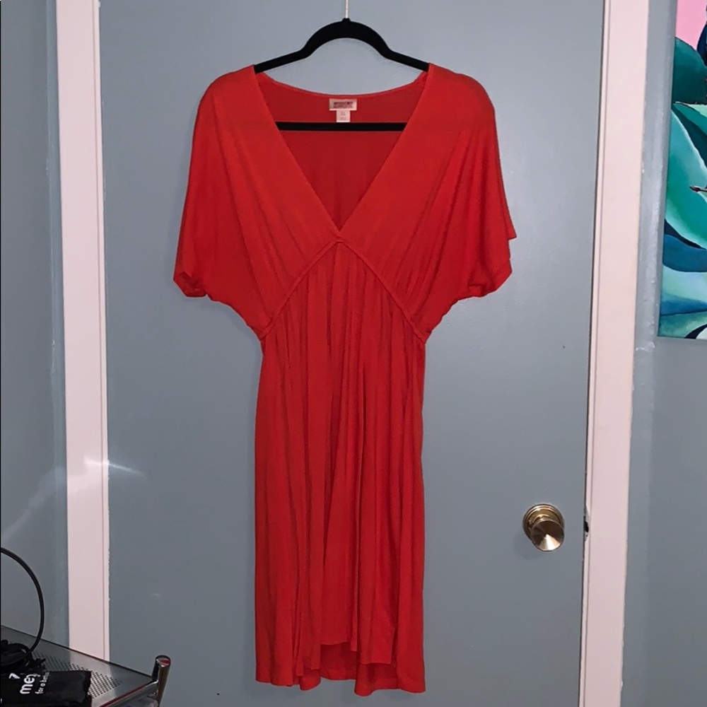 Coral beach cover up